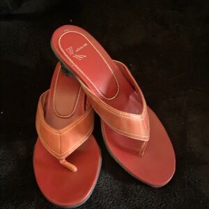 Elegant Red Women's Heeled Sandals